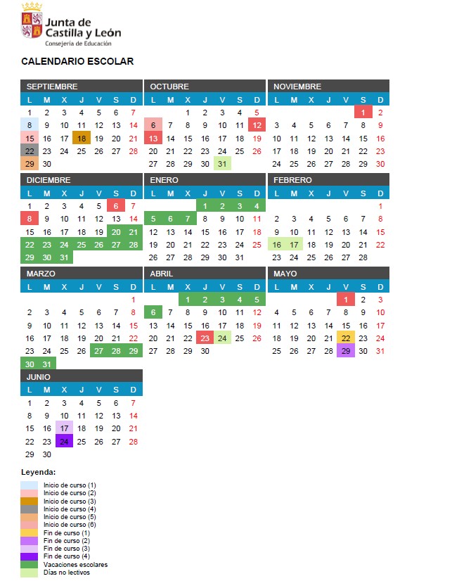 CALENDARIO ESCOLAR 2025-2026